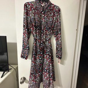 Nanette Lepore NWT Navy/Red Print Dress Size 12